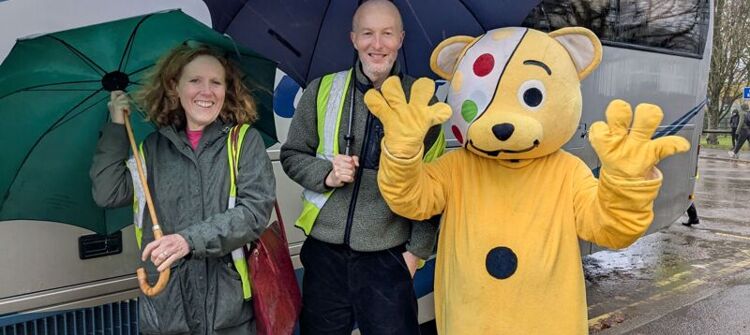 A visit from Pudsey Bear!